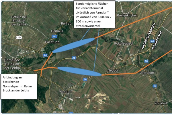 Güterverladeterminal im Norden von Parndorf?